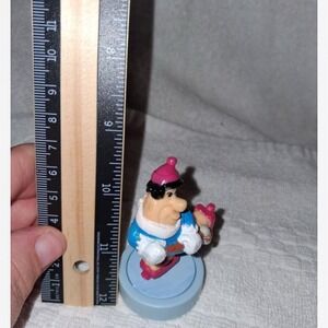 Fred Flintstone Skating Toy Figure 1990 Wendy's The Flintstones rare